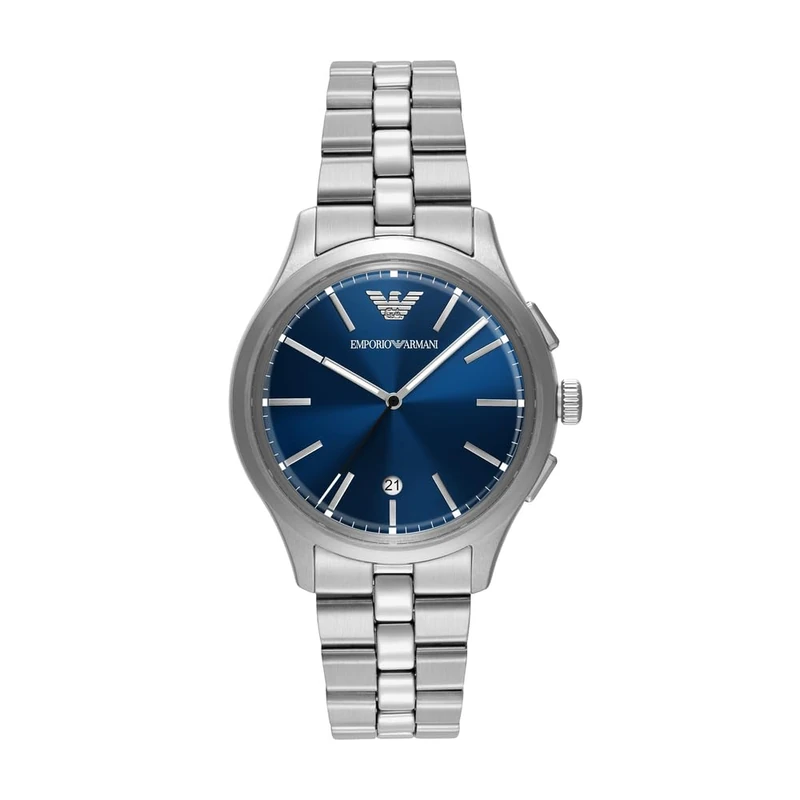 Emporio Armani AR11733 Men's 41mm Silver-Tone Stainless Steel Watch - Image 1