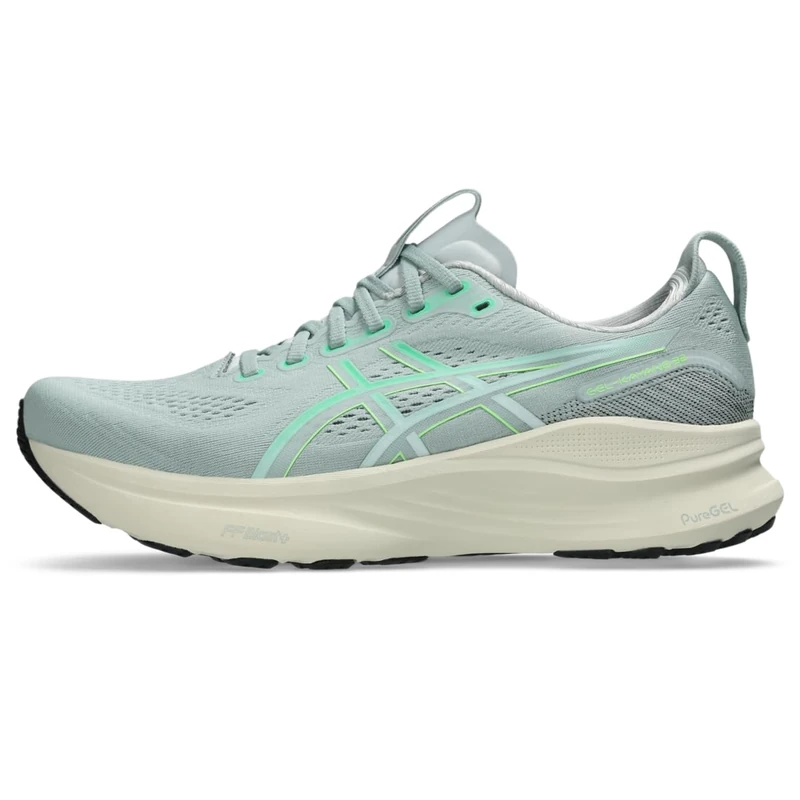ASICS Men's Gel-Kayano 32 Running Shoes, Cold Moss/Vital Green, 11.5 Wide