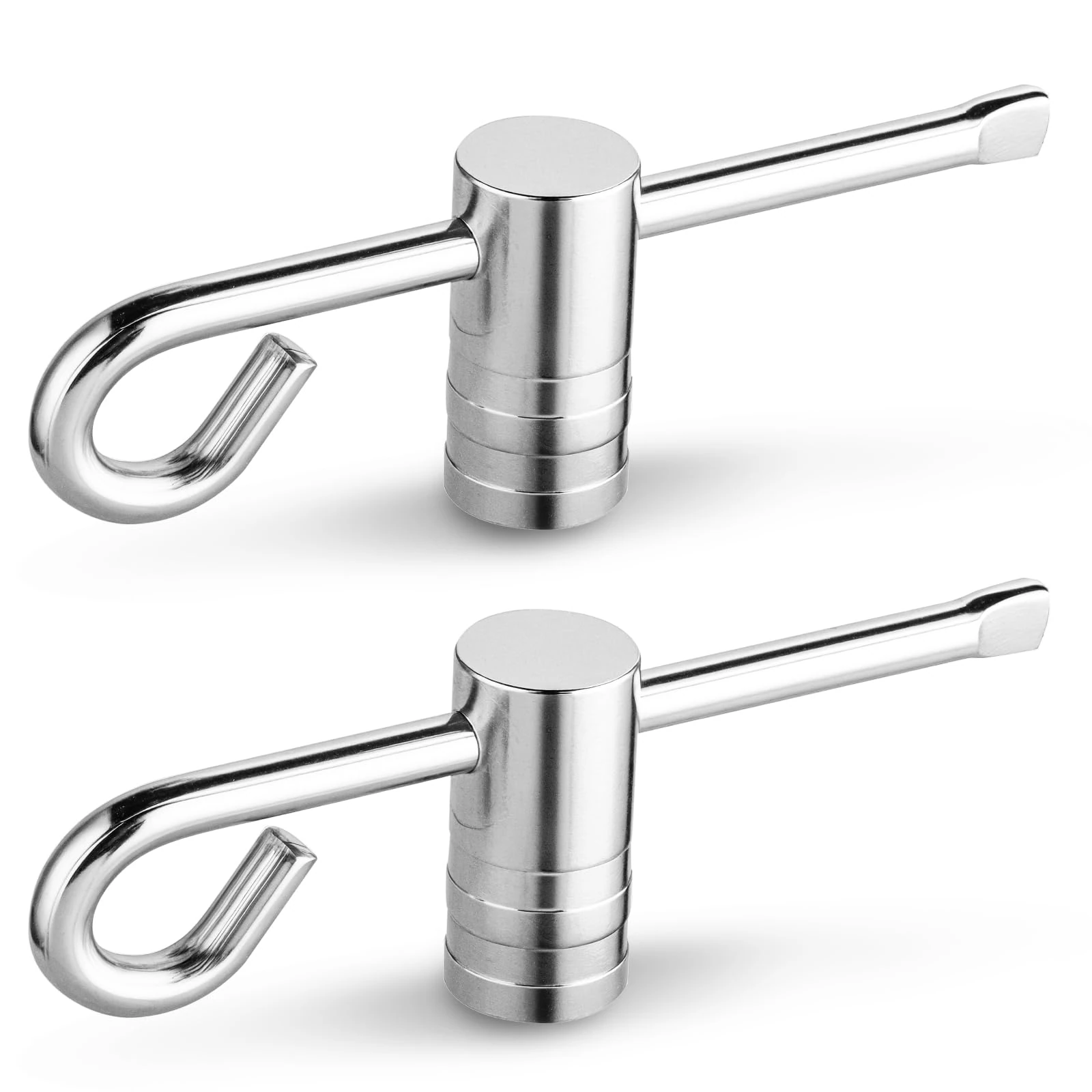 Mellbree Solid Brass Radiator Bleed Key Wrench Set UK, Metric/Imperial Fit, Hex & Towel Radiator Key Tools for Heating Upkeep