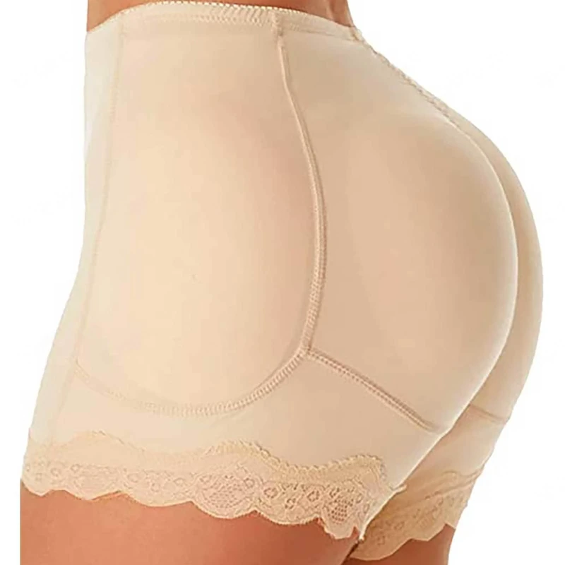 Shapewear Underwear Tummy Control Butt Shapewear Fake HIPS Tummy Control Shorts for Women Beige