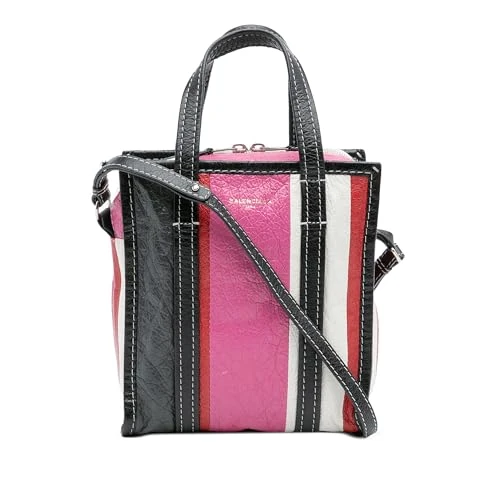 Balenciaga Pre-Loved XS Lambskin Bazar Shopper Satchel Handbag