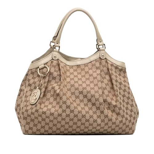 Gucci Pre-Loved Large GG Canvas Sukey Tote Bag