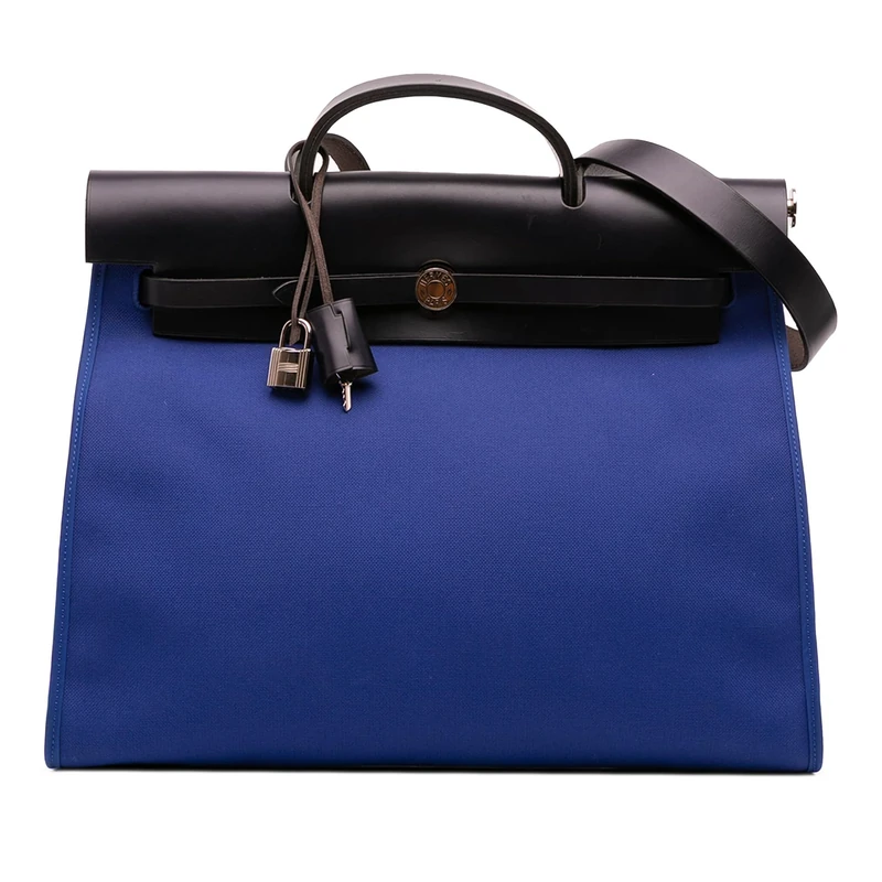 Pre-Loved Toile Herbag Zip 39 Satchel