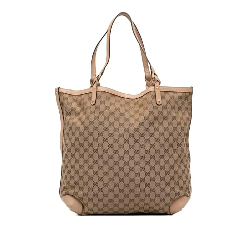 Gucci Pre-Loved GG Canvas Craft Tote Bag