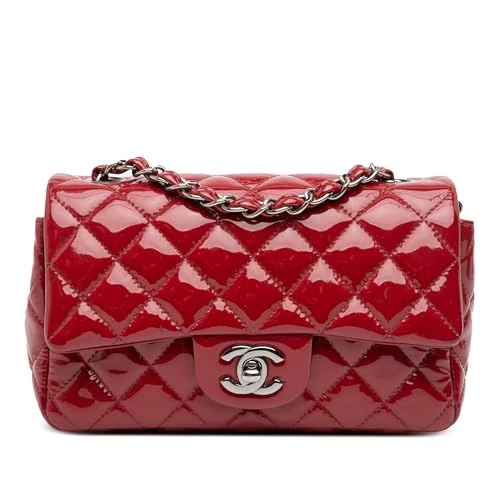 Chanel Pre-Loved Mini Rectangular Classic Patent Single Flap