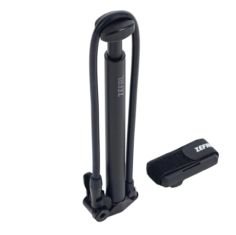 ZEFAL Adventure Pump - Powerful Portable Bike Pump - 300mm - 9 Bar - Bicycle Air Pump All Valves - 195 g - Mini Air Pump Presta Valve
