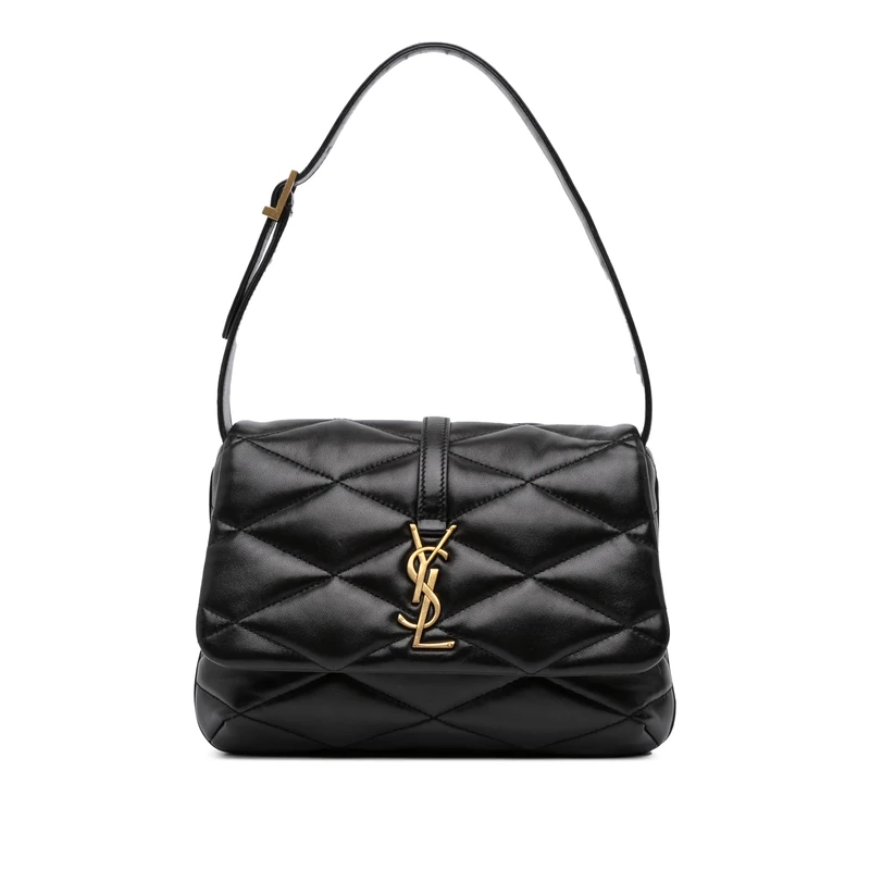Yves Saint Laurent Pre-Loved Quilted Lambskin Le 57 Diamond Shoulder Bag