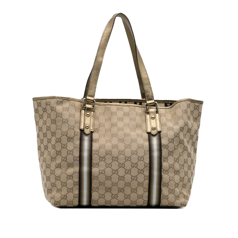Gucci Pre-Loved Large GG Canvas Jolicoeur Tote
