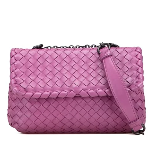Bottega Veneta Pre-Loved Baby Nappa Intrecciato Olimpia Crossbody Bag