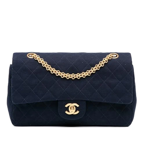 Chanel Pre-Loved Medium Classic Jersey Double Flap Shoulder Bag