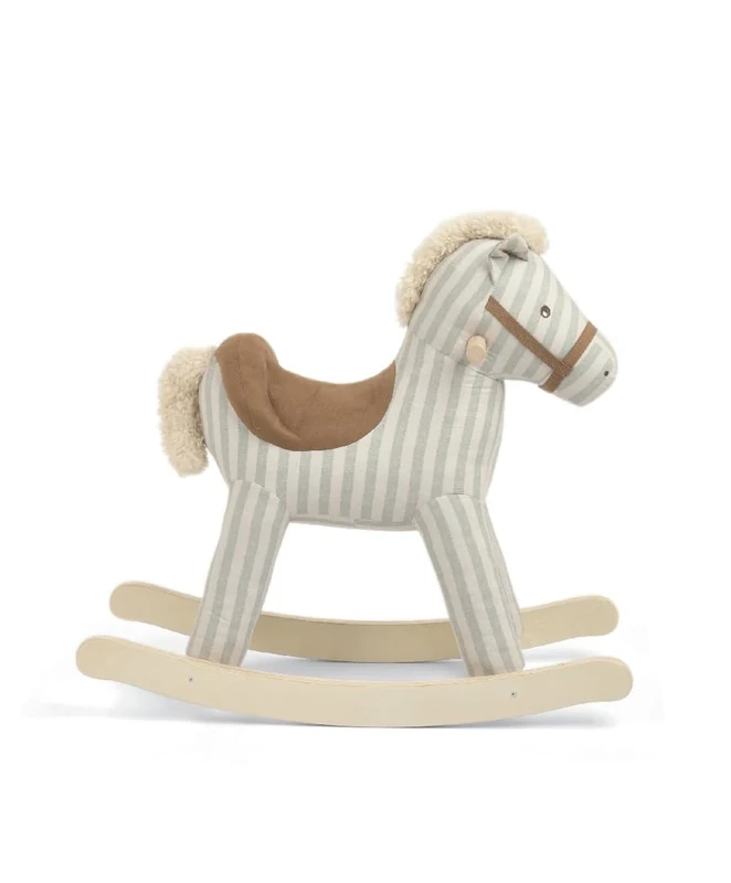 Mamas & Papas Rocking Horse, Sage Green Stripe