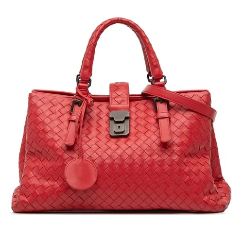 Bottega Veneta Pre-Loved Small Nappa Intrecciato Roma Satchel