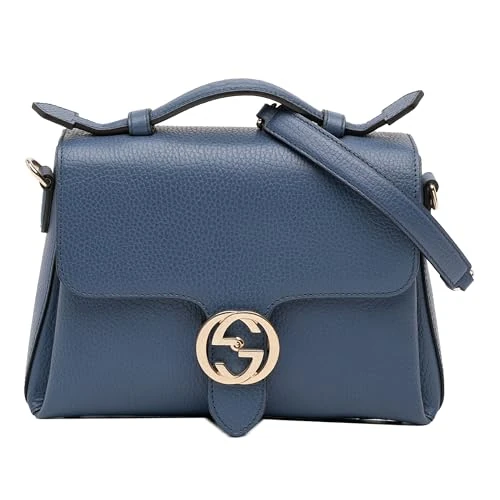Gucci Pre-Loved Small Dollar Calf Interlocking G Satchel Handbag