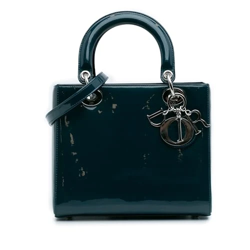 Dior Pre-Loved Medium Patent Lady Handbag