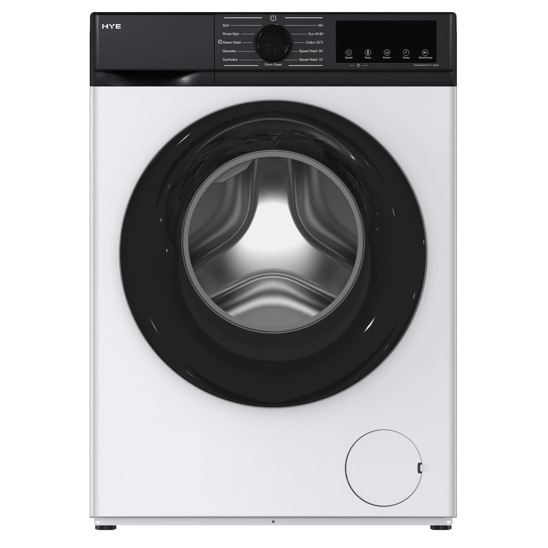 HYE 8kg 1400rpm Washing Machine – Slimline 45cm Depth - Energy Efficient A Rated, LED Display, 11 Wash Programs, White – Quiet Compact Home Freestanding Washing Machines for Families - W0108SL14W22