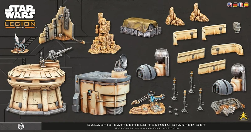 Asmodee | Star Wars Legion: Galactic Battlefield Terrain Starter Set | Miniatures Game Terrain | Ages 14+ | 2 Players | 90 Minutes Playing Time