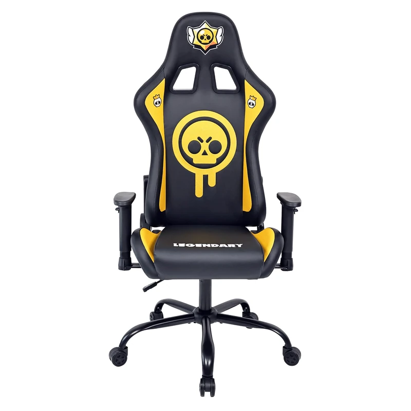 Subsonic - Gaming chair Brawl Stars, Office chair, adult gaming chair, comfortable seat, integrated headrest, adjustable armrests and height, ergonomic backrest - Black - Image 1