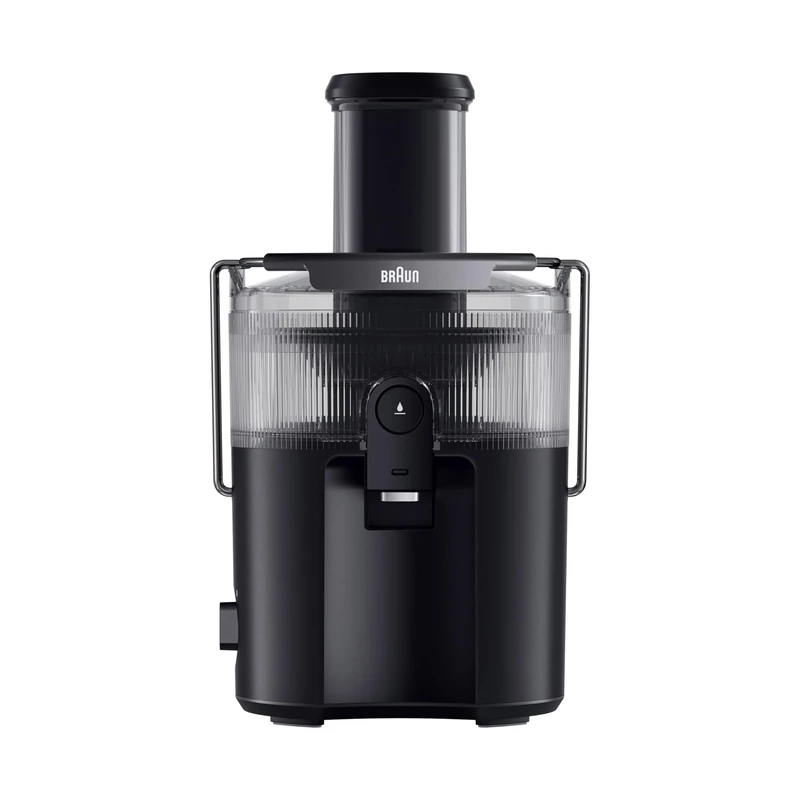 Braun MultiJuice 5 - Cold Press Juicer with ColdXtract Technology, Fresh Juice in 15 Seconds, 75 mm Feed Tube, 1.5L Pulp Container, One-Touch Anti-Drip System, Stainless Steel Filter, Black (SJ5000)