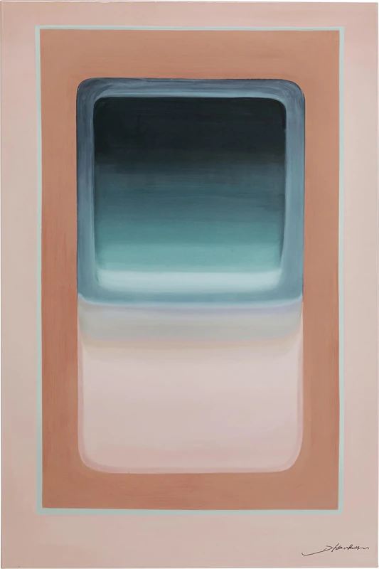 Kare Design Canvas Picture Tendency Pastell, Abstract Wall Art, Modern Design, Decorative Home Accessories for Living Room, Bedroom, 55x75cm (HxW), Pink