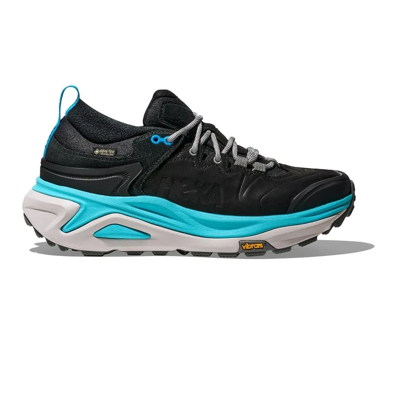 Hoka ONE ONE Women's W KAHA 3 Low GTX Sneaker, Black/Cielo Blue, 5.5 UK