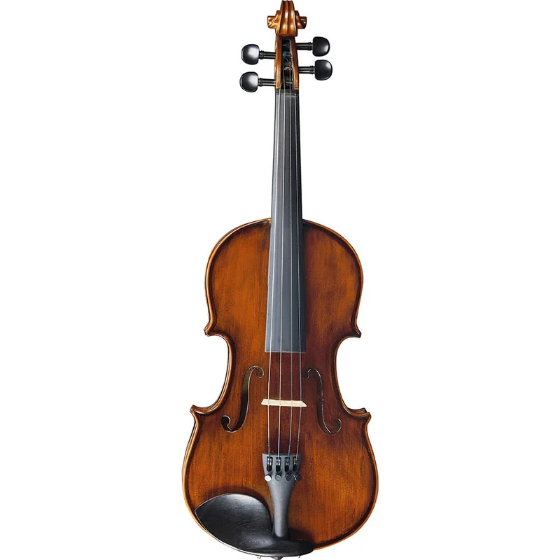 EKO EBV‑A 1413 4/4 Violin with Equipment, 4/4 Complete Violin Kit, Solid Spruce Top, Maple Bands and Back, Ebony Fretboard, Case and Accessories Included
