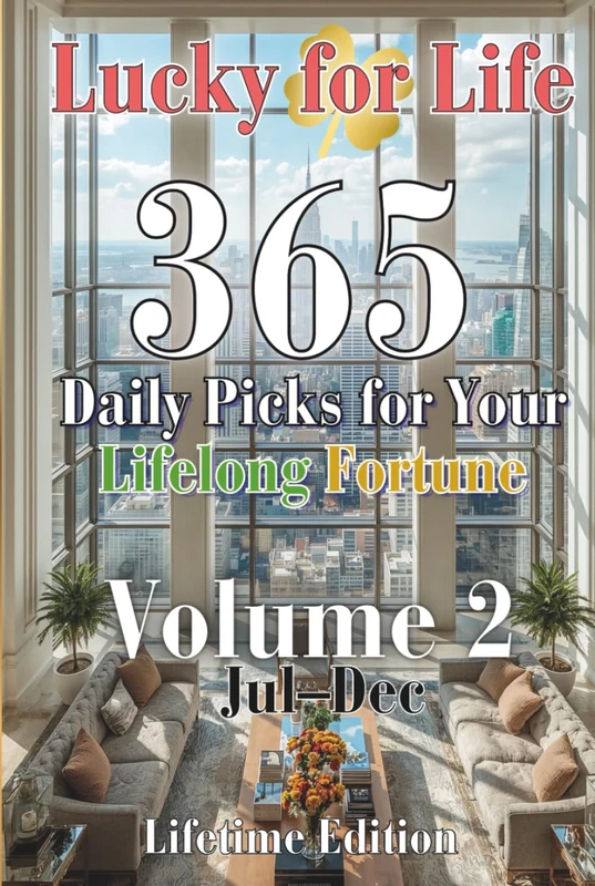 Lucky for Life: Lifetime Edition – Volume 2 (Jul–Dec), 365 Daily Picks for Lifelong Fortune (Lifelong Jackpot Income Lotto Series) - Image 1