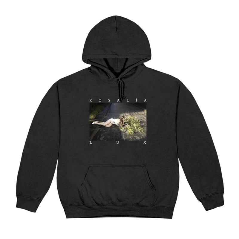 ROSALÍA unisex-adult Official Merch Rosalía Lux Photo Hoodie Black, Black, S - Image 1