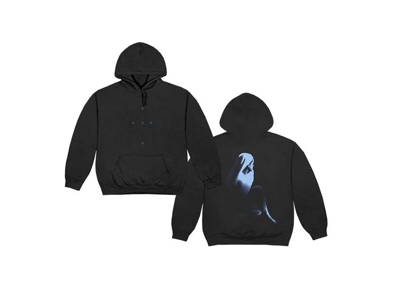 ROSALÍA unisex-adult Official Merch Rosalía Lux Cross Hoodie Black, Black, XXL