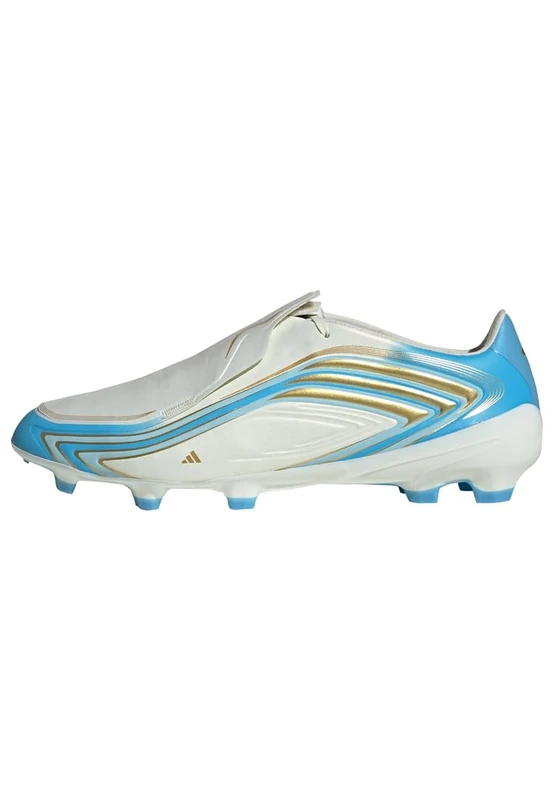 adidas Unisex F50 Messi League Firm Ground Football Boots Shoes, Ivory/semi Blue Burst/Icey Blue, 6.5 UK - Image 1