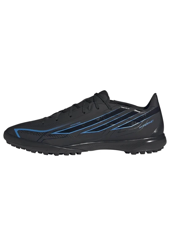 adidas Unisex F50 Hyperfast League Turf Football Shoes, core Black/core Black/Lucid Ray Blue, 11.5 UK
