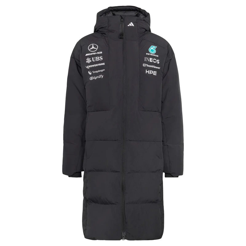 adidas men mercedes - amg petronas formula 1 team engineers winter jacket black 2xl