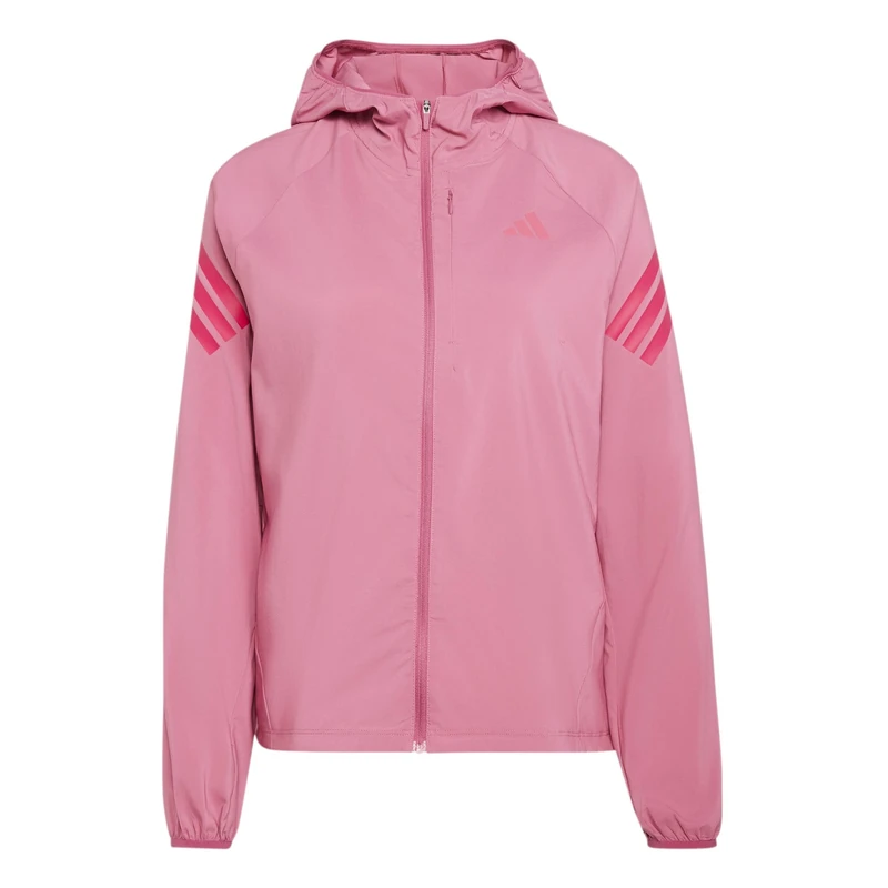 adidas Women's Adi365 Running Iconic Hooded Coat, Dual Magenta, XXL - Image 1