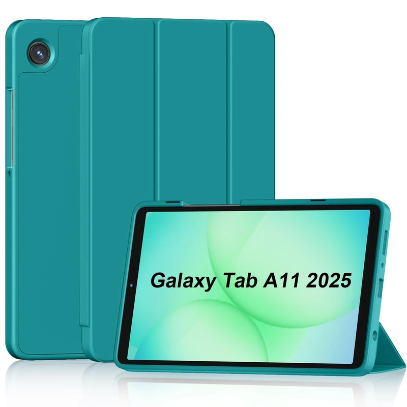 Sonlaryin Case for Samsung Galaxy Tab A11 8.7 inch 2025, Smart Trifold Stand and Soft TPU Back Case with Auto Wake/Sleep for Samsung Galaxy Tab A11 8.7'' 2025(SM-X130/SM-X133/SM-X135) - Emerald
