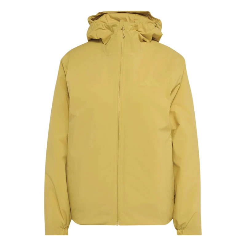 adidas Women's Terrex Multi Essentials Climaproof Insulated Hooded Coat, pyrite, XS