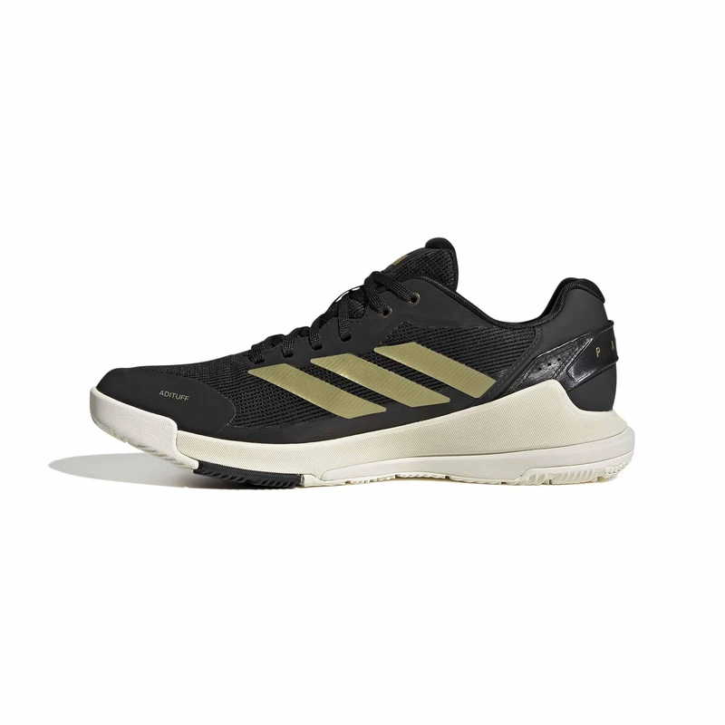 adidas Men's Crazyquick Lightstrike Padel Shoes, Off White/core Black/Gold met., 7 UK