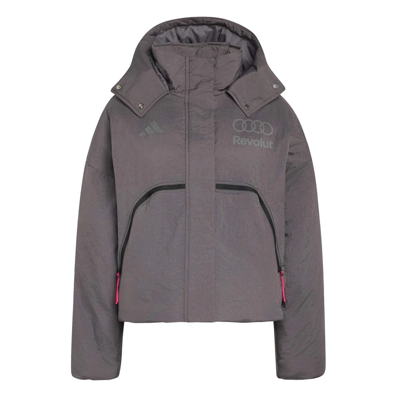 adidas Women's Audi Revolut Formula One Team 2026 Engineers & Marketing Padded Coat, grey strata, S