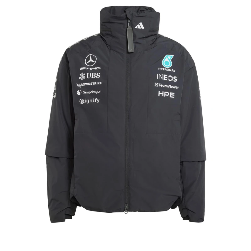 adidas men mercedes - amg petronas formula 1 team engineers jacket black xs