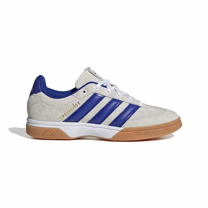 adidas Spezialist Indoor Shoes - White/Blue/Gum 12 UK