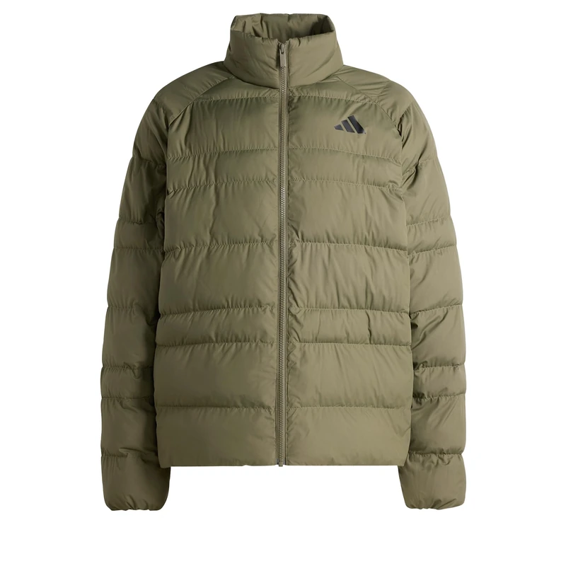 adidas Men's Essentials Packable Insulated Coat, olive strata, XXL