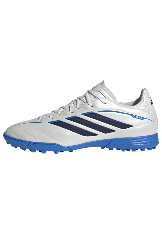 adidas Unisex Kids Copa Pure Iv League Turf Football Kids Shoes, Zero met./Dark Blue/Lucid Ray Blue, 2.5 UK