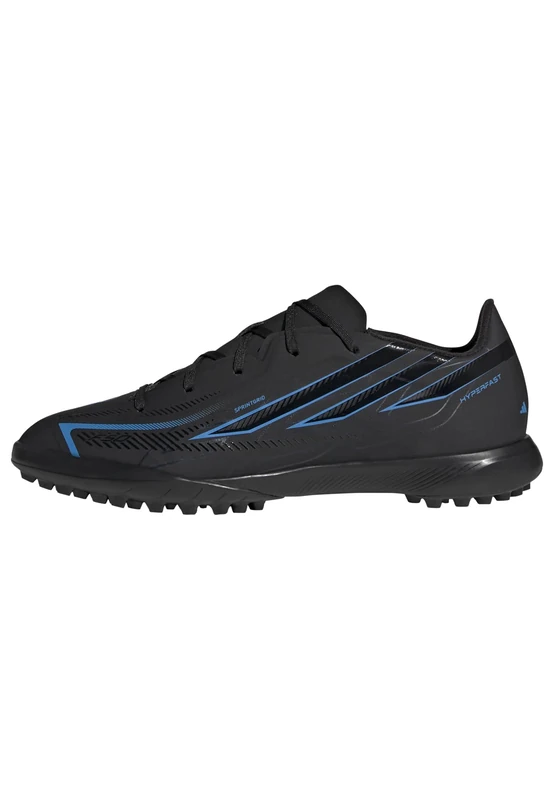 adidas Unisex Kids F50 Hyperfast League Turf Football Boots Kids Shoes, core Black/core Black/Lucid Ray Blue, 2.5 UK