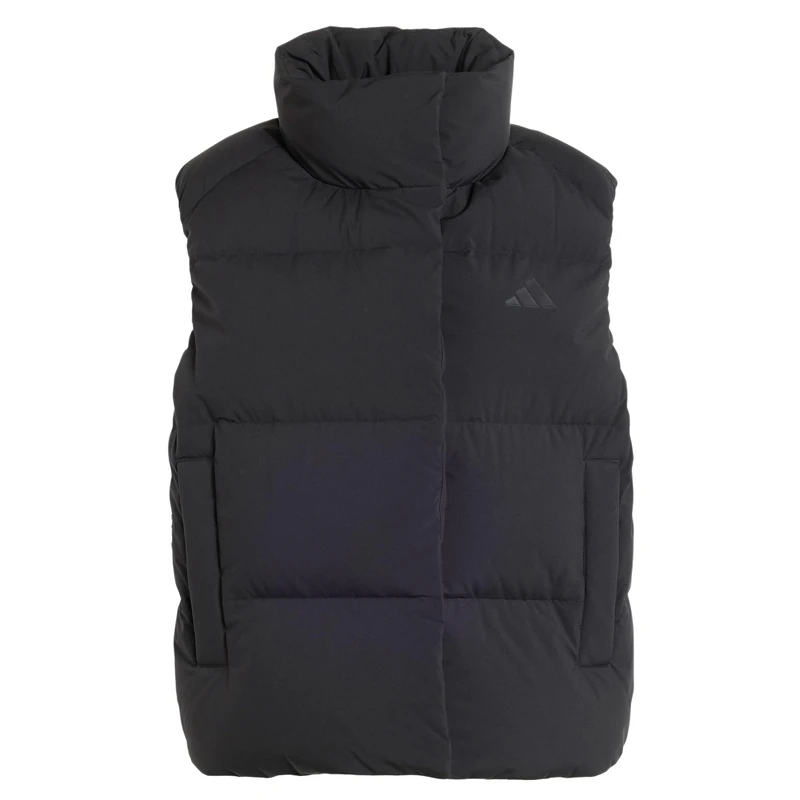 adidas Women's Helionic Down Puffer Vest Coat, black, XXL