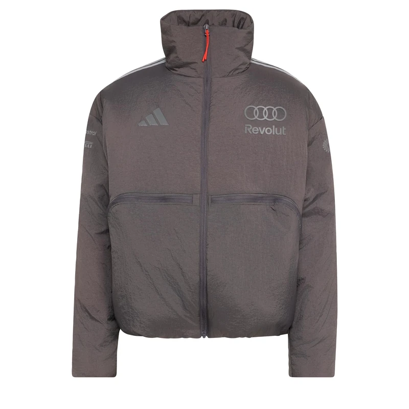adidas men audi formula one team engineers & marketing padded jacket grey m