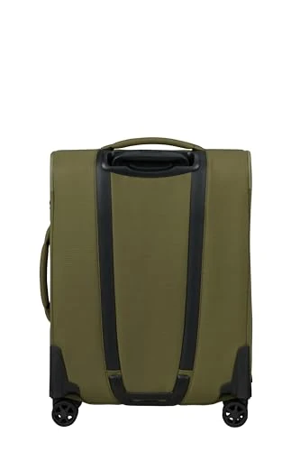 Samsonite Spark SNG Eco - Carry-on Suitcase 55 x 40 x 23 cm - Soft Luggage Cabin Trolley for EasyJet & Most Airlines, Expandable, 48/55L - Green (Olive)