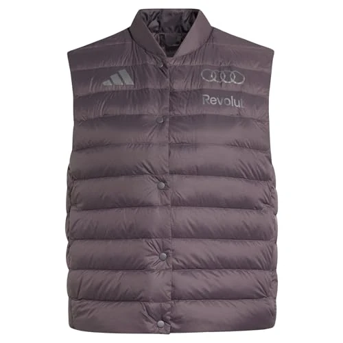 adidas women's audi formula one team engineers & marketing padded vest grey m