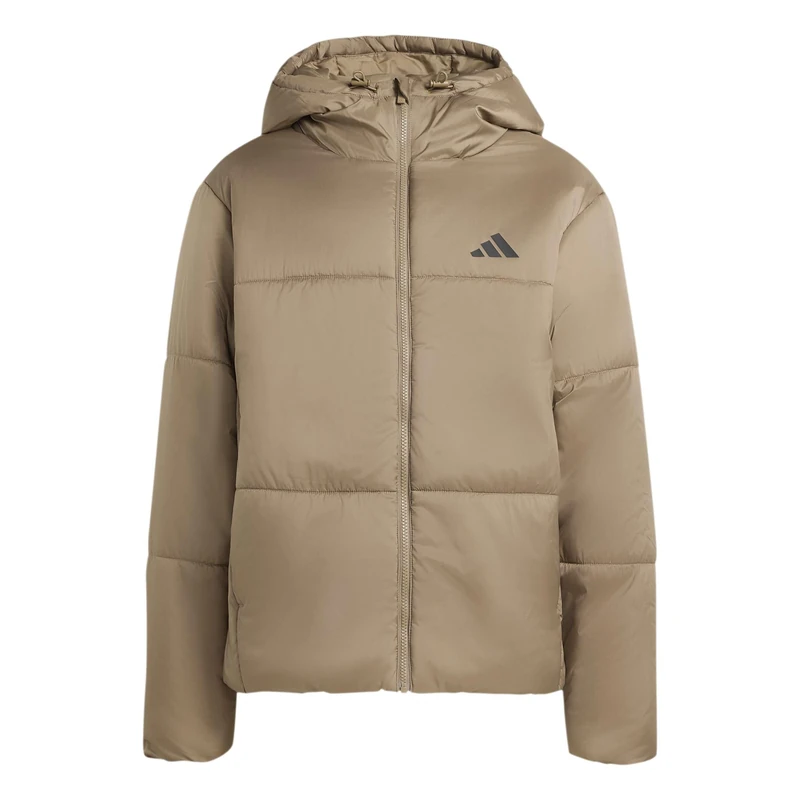 adidas Men's Essentials Highloft Insulated Puffer Coat, Khaki Six, S