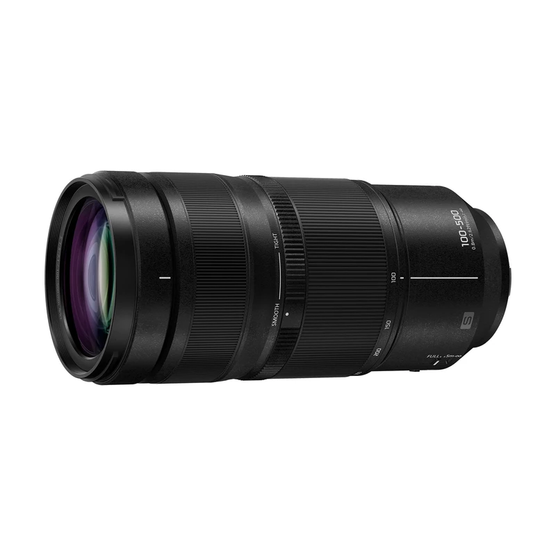 Panasonic LUMIX S-R100500E 100-500mm F5-7.1 O.I.S. L-Mount Lens, Full-Frame Telephoto Zoom, 0.8m Close Focus, Customisable Focus Ring, Weather Resistant, Black