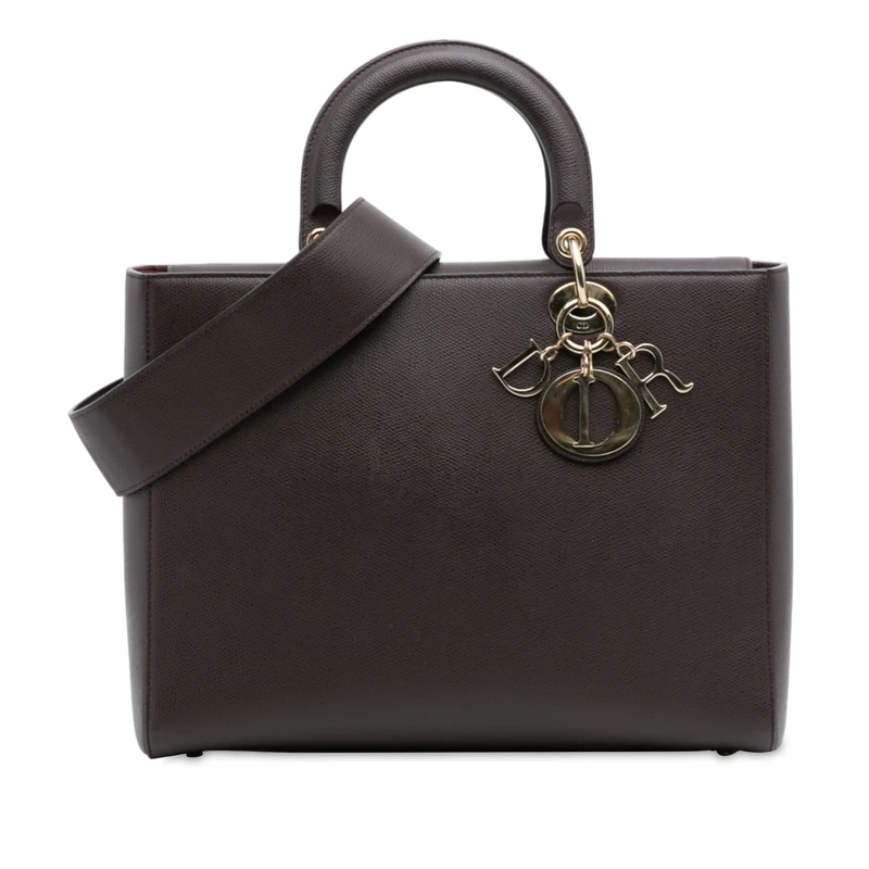 Dior Pre-Loved Large Grained Calfskin Lady D Sire