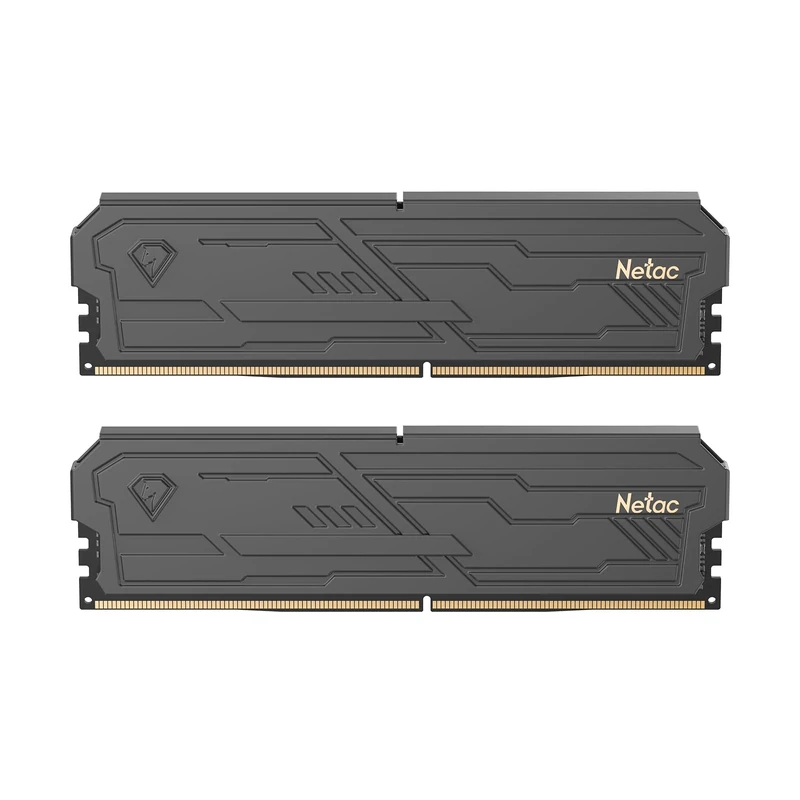 Netac DDR4 RAM 32GB Kit (2x16GB) 3200 MHz,DRAM 288-Pin UDIMM Desktop Memory,CL16-20-20-40 1.35V Intel XMP 2.0 Computer Memory-Black