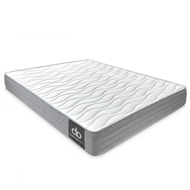 Duérmete Online Frida Memory Foam Mattress 140 x 190 cm with Winter/Summer Face, Ergonomic, Optimal Comfort and Hardness, Hygienic and Breathable, Thickness 21 cm